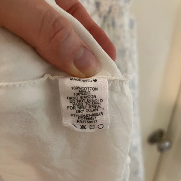 Floral Dress with Tie Straps and bubble hem - Picture 4 of 4